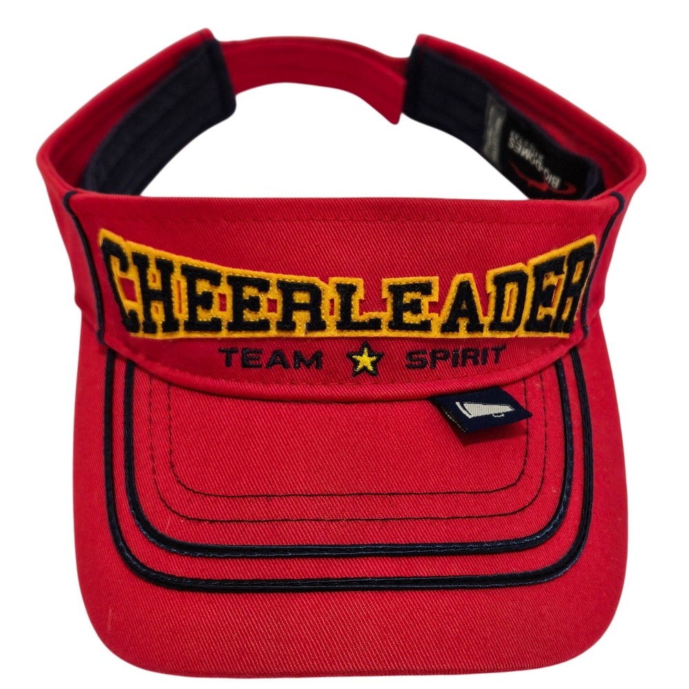 Red/Blue/Yellow Bio-Domes Headgear Youth‎ Cheerleader Team Spirit Visor